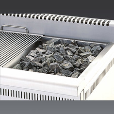 Possibility to change your grill in volcanic rock grill.