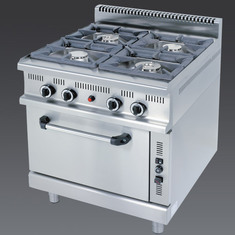 KGF490 with cooker grids in cast iron