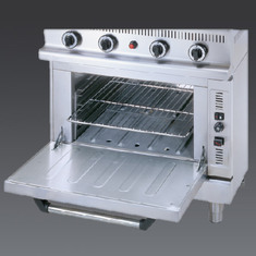 Gas oven internal completely realized in stainless steel AISI 304